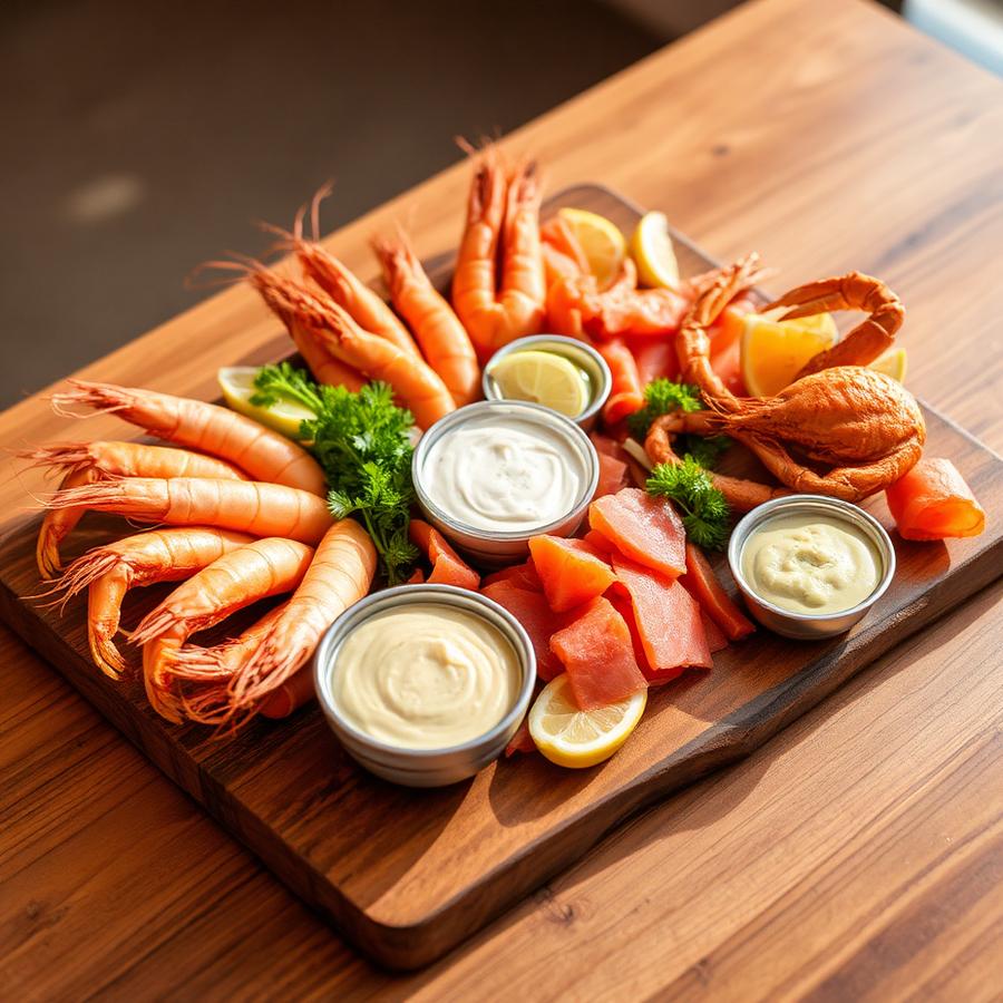 Seafood sharing platter